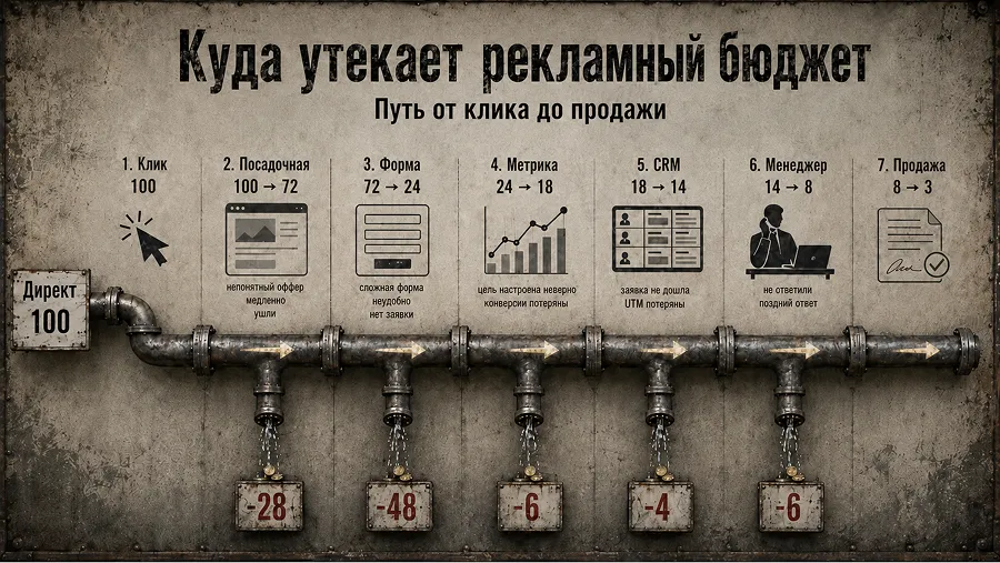Где сайт теряет рекламный трафик ещё до продажи